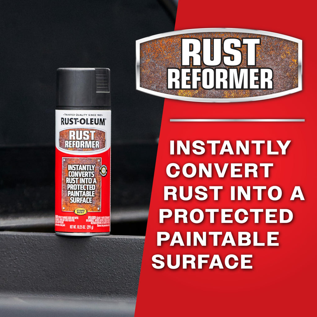 Rust-Oleum Stops Rust Reformer Black Spray Paint for Painted and Bare Metal