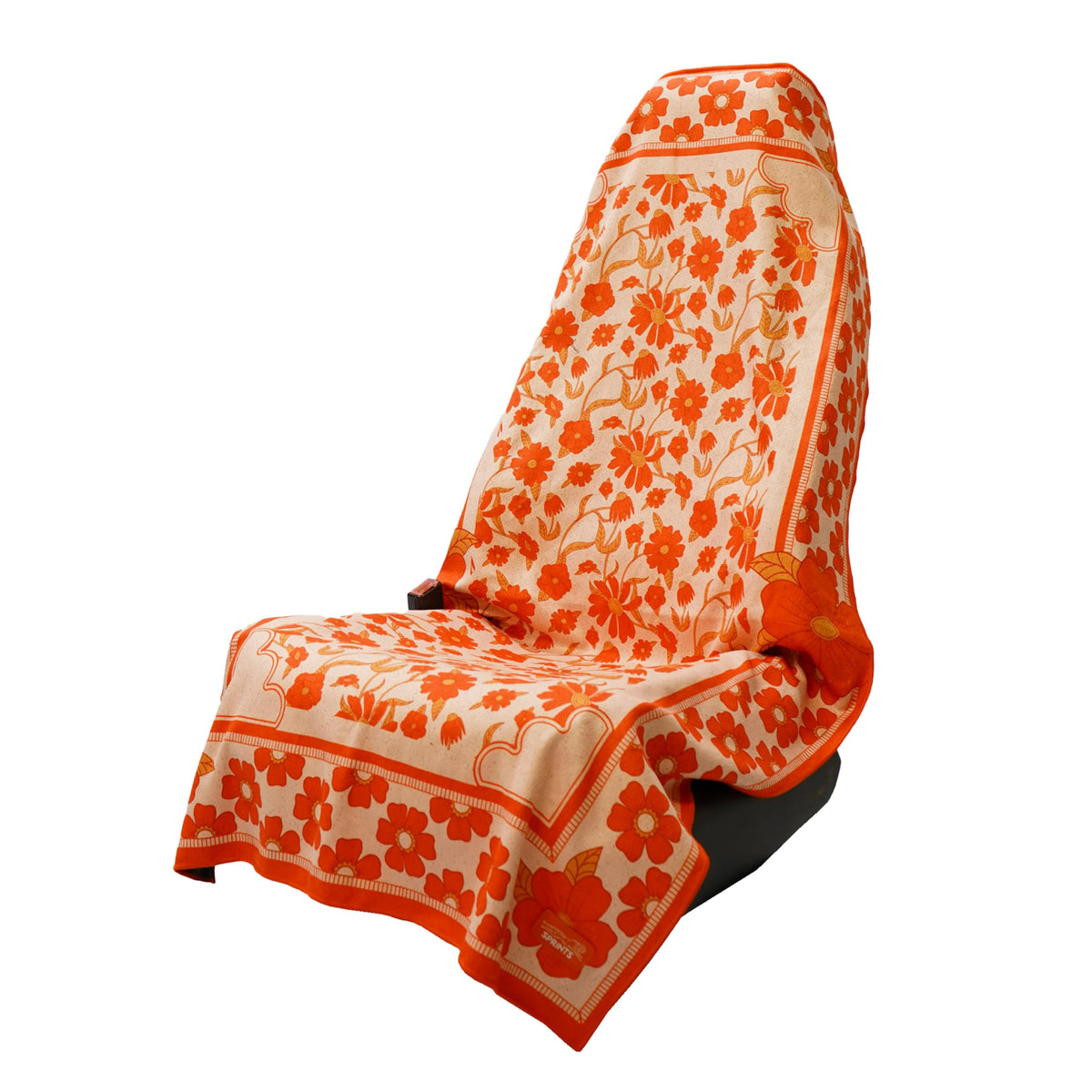 Sprints Prints Athletic Running Towel, Full-Sized, Car Seat Cover - Moisture Wicking (Midnight Mile)