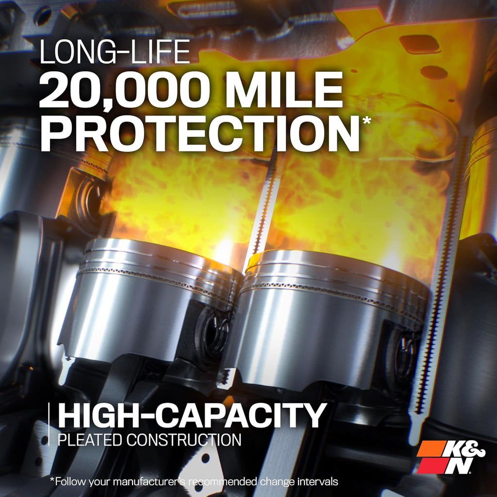 K&N Oil Filter: 20,000 Mile Engine Protection with Wrench Off Nut, HP-2010
