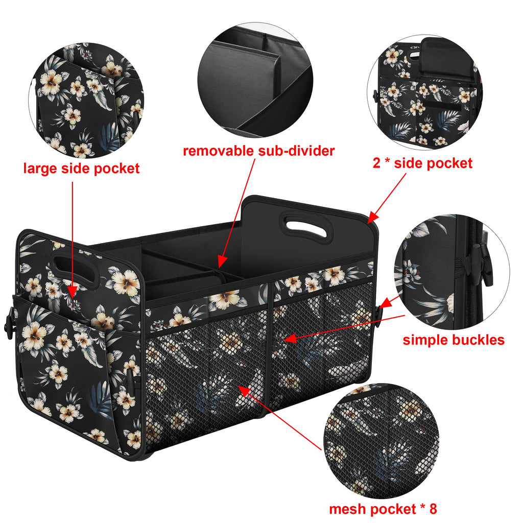 Femuar Car Trunk Organizer-Collapsible Car Storage for Suv/Jeep/Sedan