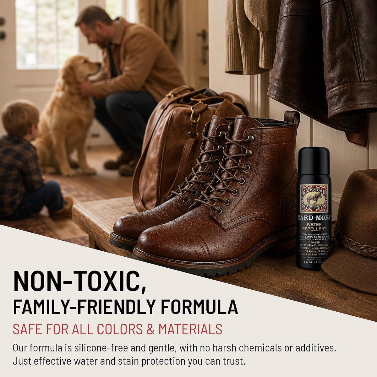 Gard-More Water & Stain Repellent, Leather & Suede Protector Spray