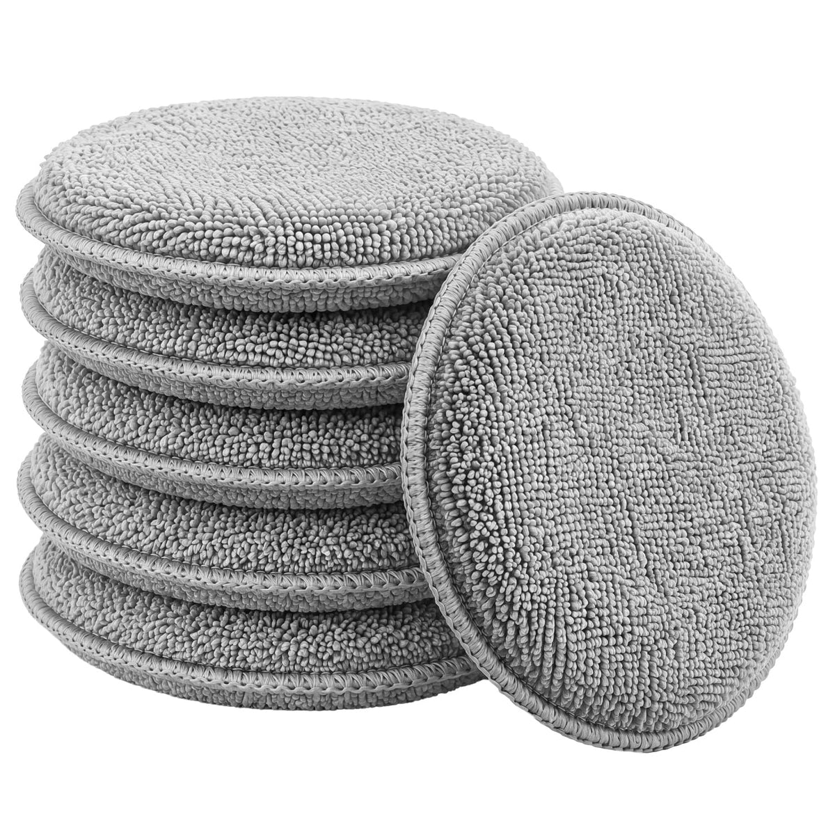 FONAROLL Microfiber Wax Applicator Pads, Car Wax Applicator, Buffing & Detail Polishing Foam Pads for Car Cleaning and Fine Polishing (5" Diameter, 6 Pack)…