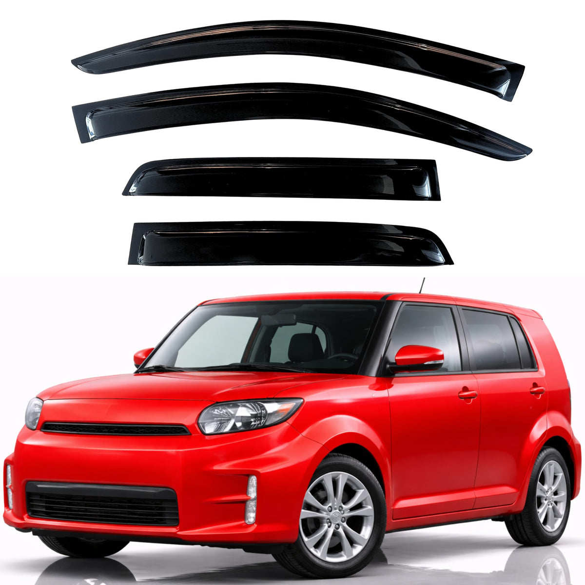 KPY Rain Guards Window Visors for 2015-2026 Ford F150 Crew/SuperCrew Cab