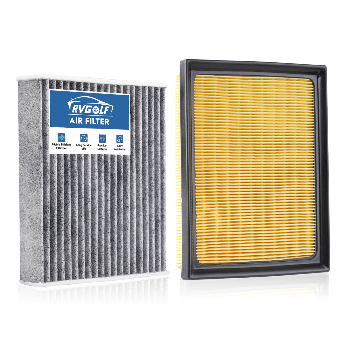 Engine+Cabin Air Filter Fit for 2016-2026 Civic(2.0L), 2023-2026 HR-V(2.0L)