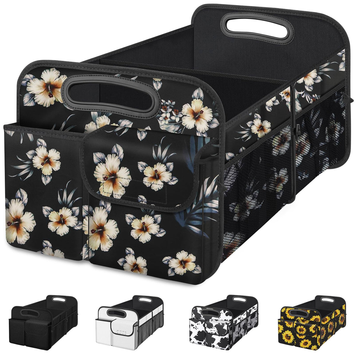 Femuar Car Trunk Organizer-Collapsible Car Storage for Suv/Jeep/Sedan