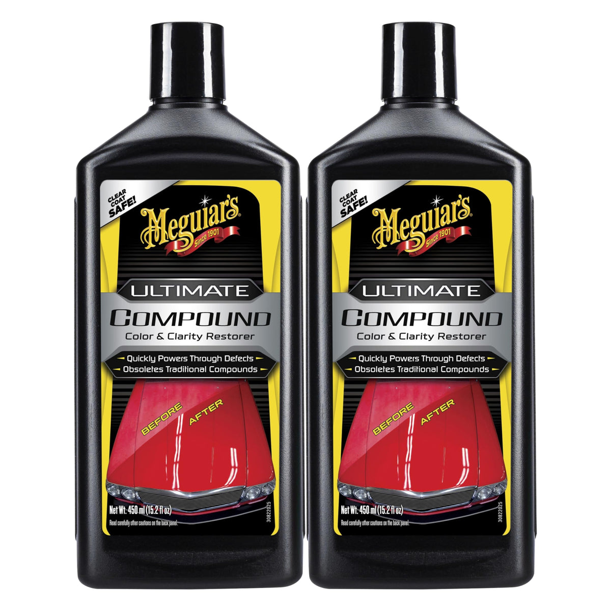 Meguiar's Ultimate Compound, Pro-Grade Car Scratch Remover, 15.2 Oz