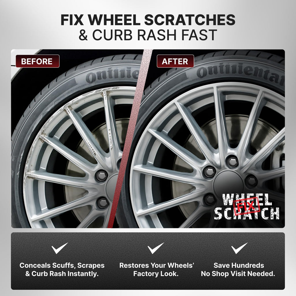 Wheel Scratch Fix® Gloss Black Rim Touch Up Paint, Wheel Scratch Repair Kit