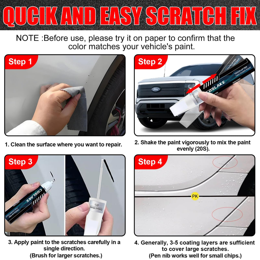 Car Touch Up Paint(Agate Black Metallic(UM)) for Ford
