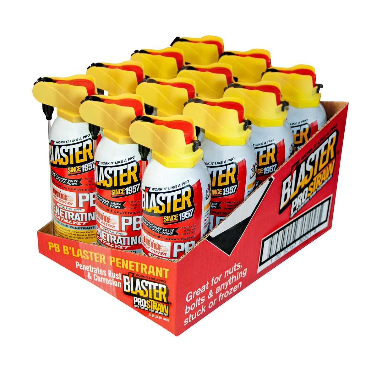 PB Blaster Penetrating Oil Spray, 11 oz Aerosol Cans (2-Pack) – Rust Remover & Bolt Loosener for Stuck Nuts, Bolts & Rusted Parts – Penetrating Catalyst for Automotive & Mechanical Use