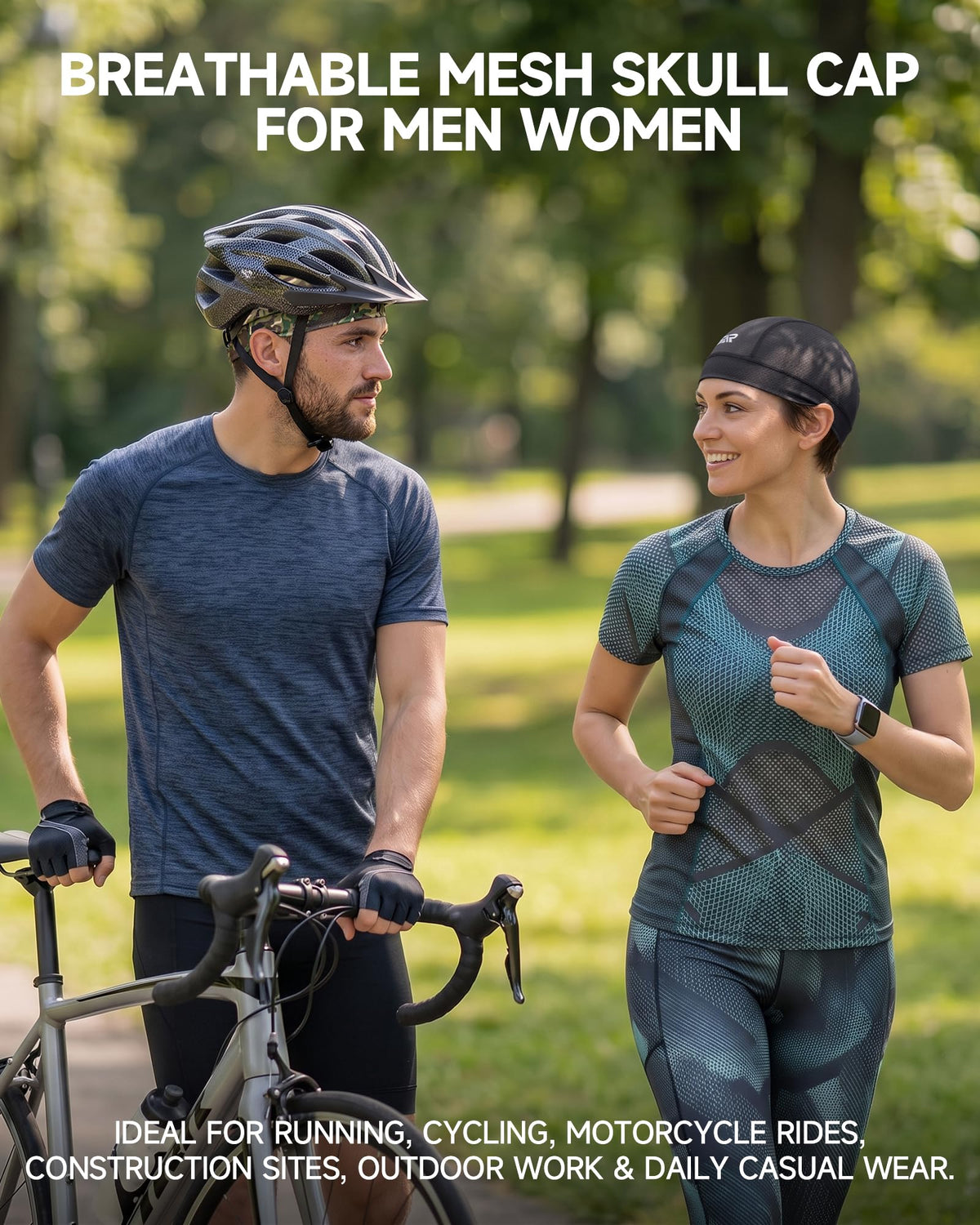 AUSFLUG Skull Cap Helmet Liner, Breathable Cooling Moisture-Wicking