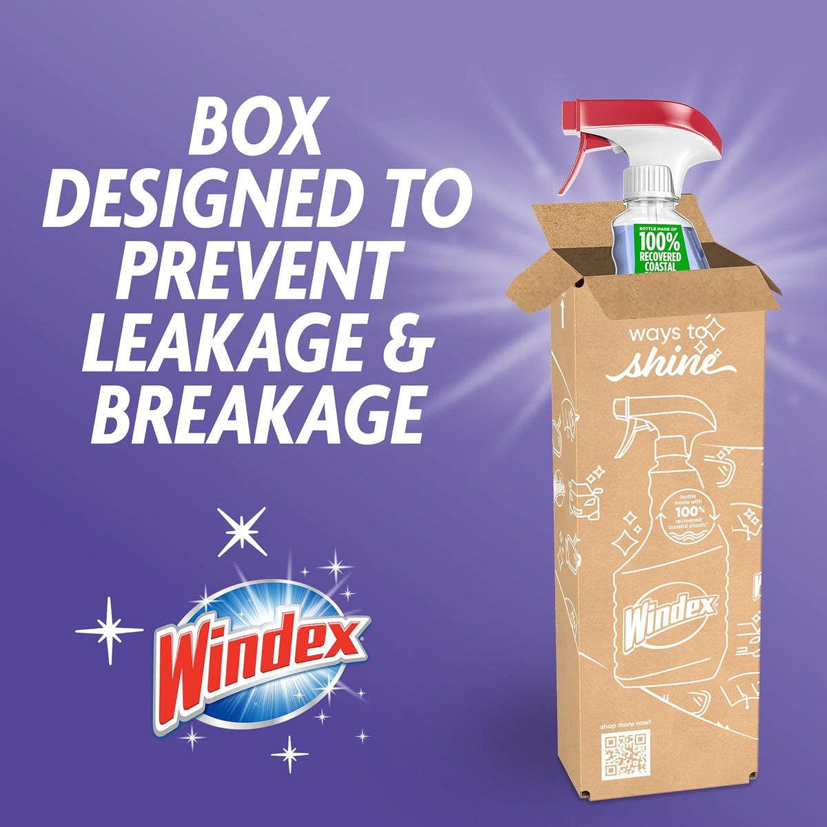 Windex Automotive Car Glass Cleaner Spray, 23 oz