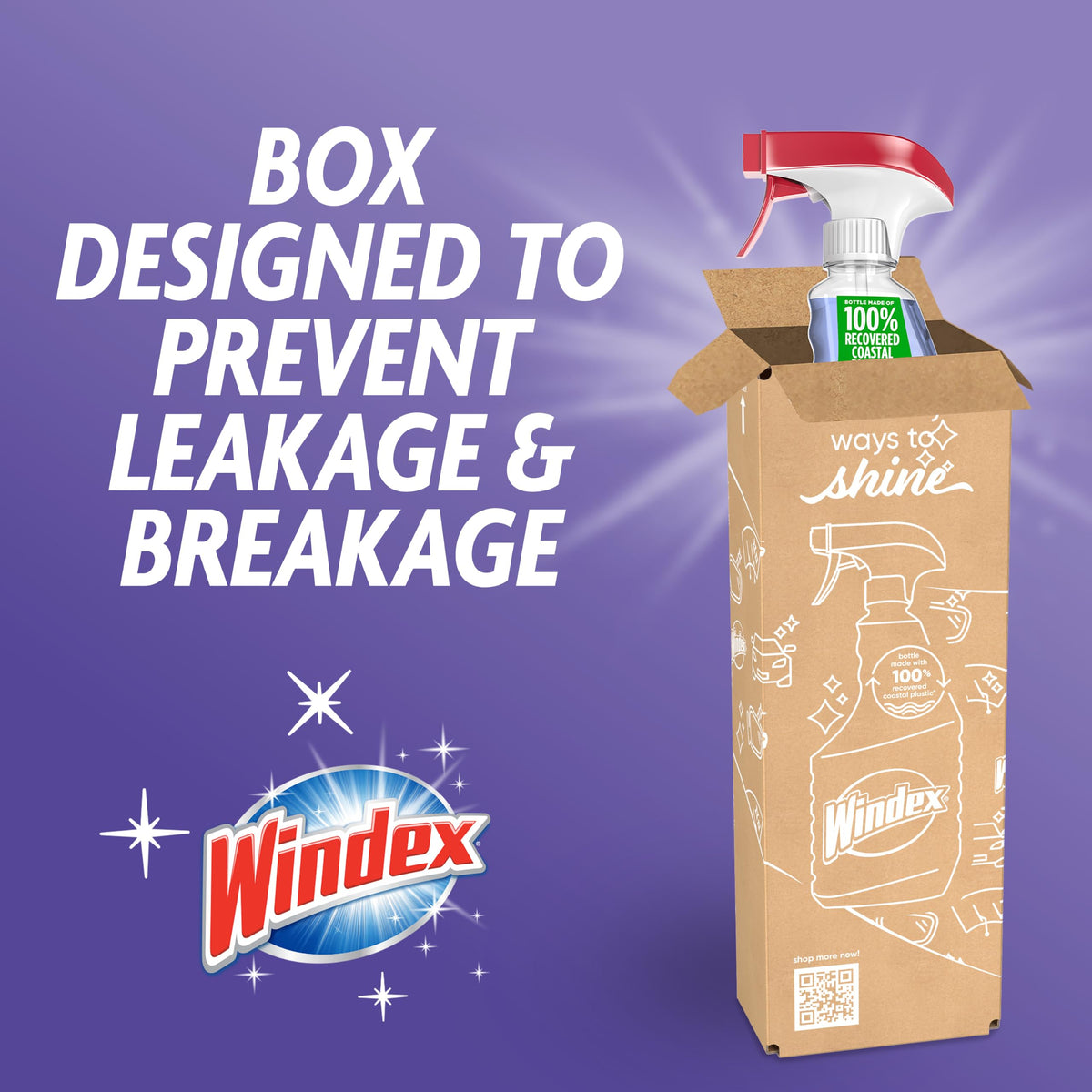 Windex Automotive Car Glass Cleaner Spray, 23 oz