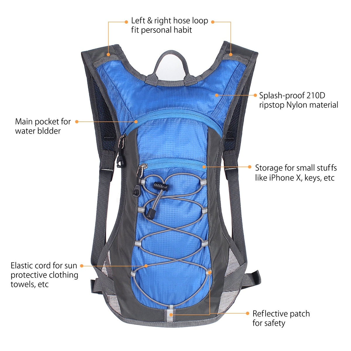 Unigear Hydration Pack Backpack with 2L Water Bladder for Hiking & Cycling