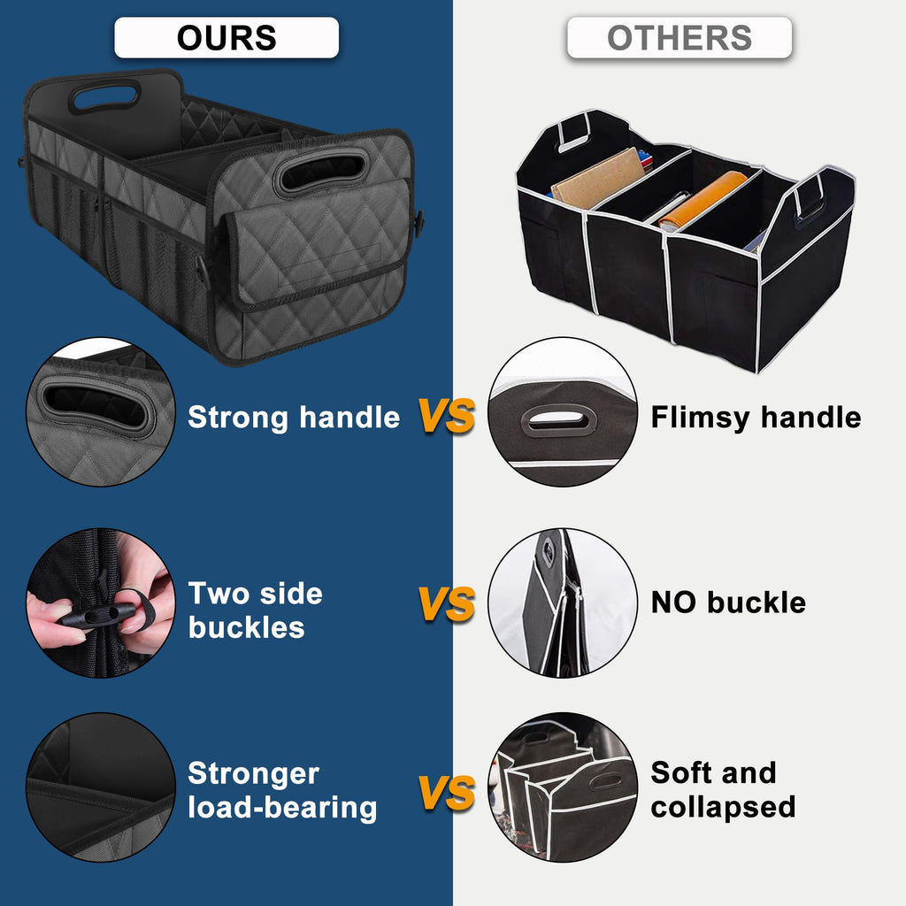 Deosk Car Trunk Organizer for SUV, Foldable Car Organizers and Storage