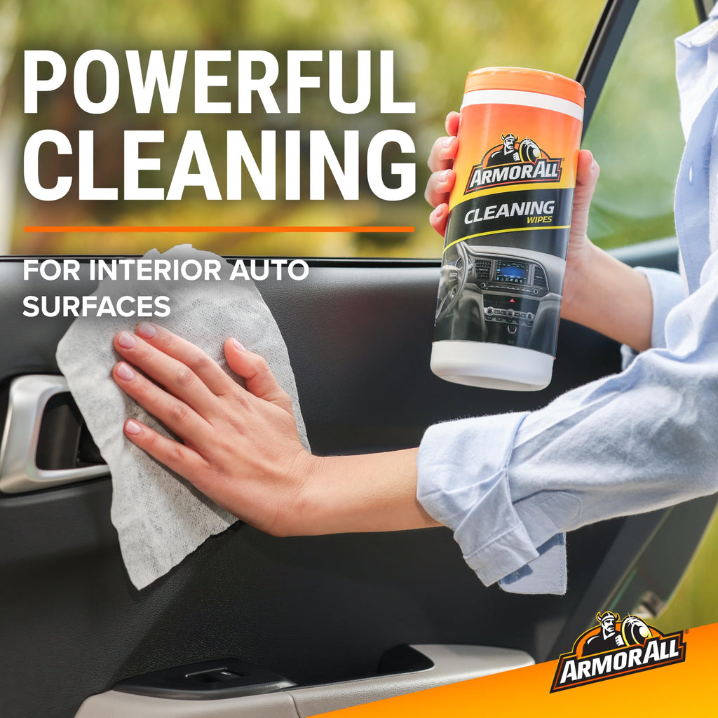 Armor All Car Cleaning Wipes, 90 Count Canister, Car Wipes