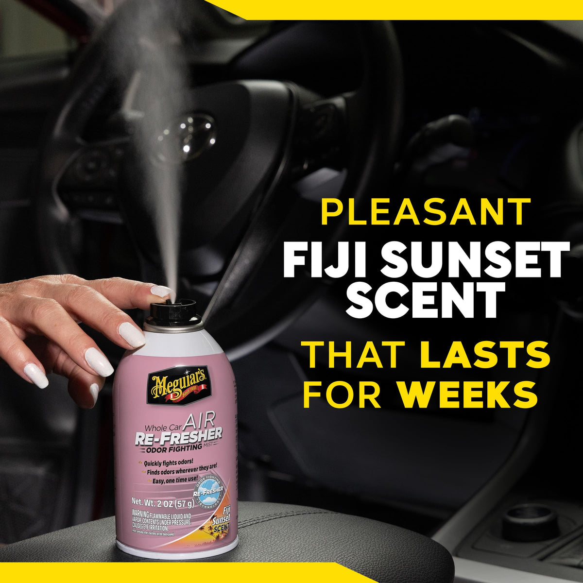 Meguiar's Car Air Refresher Odor Fighting Mist, Tropical Rainforest, 2 Oz