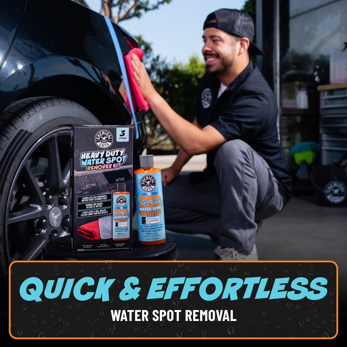 Chemical Guys, Heavy Duty Water Spot Remover Gel for Glass & Paint, 16 oz