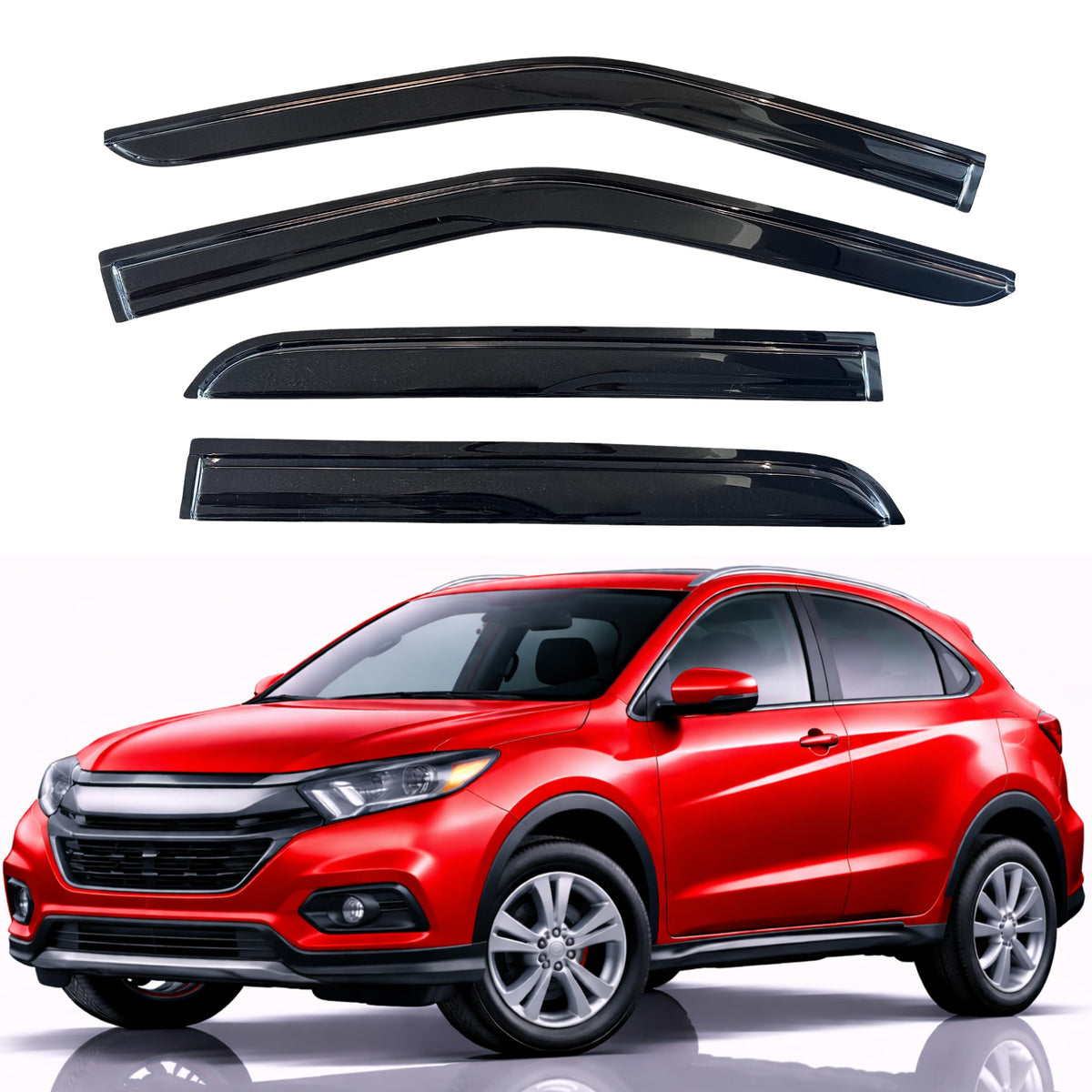 KPY Rain Guards Window Visors for 2015-2026 Ford F150 Crew/SuperCrew Cab