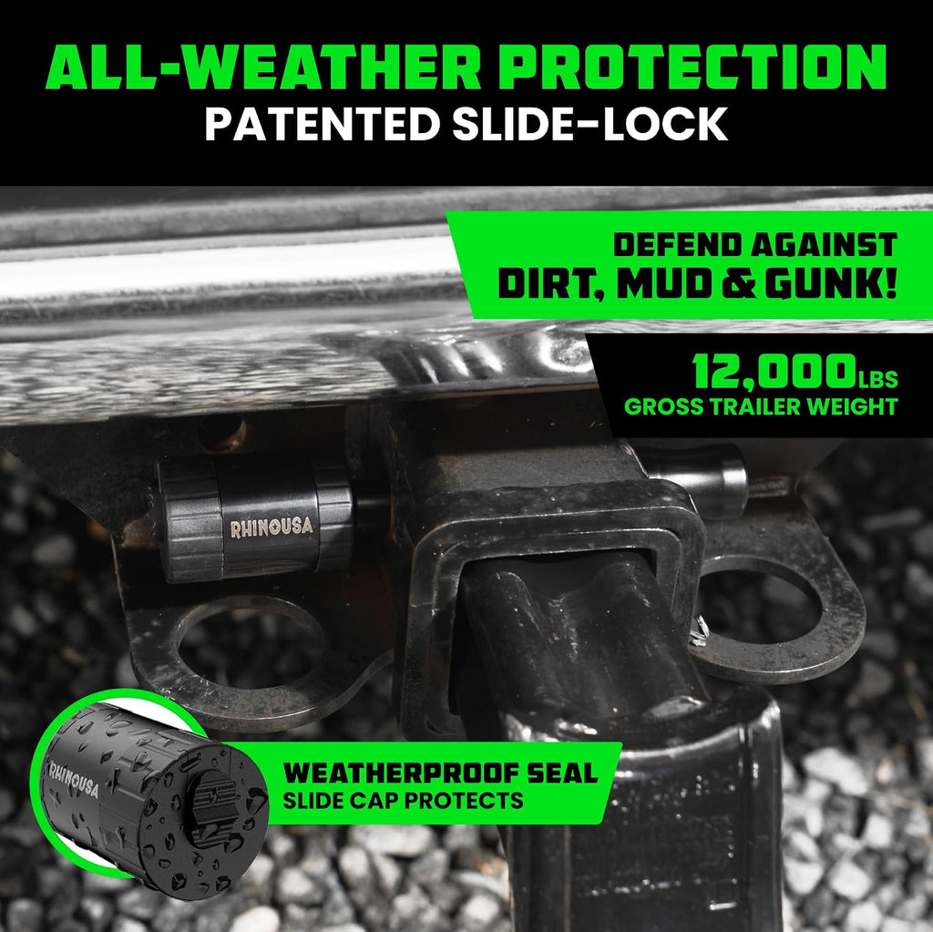 Rhino USA 2in Trailer Hitch Pin - Patented Locking Receiver Pin