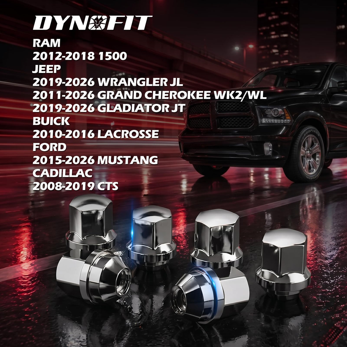 dynofit 24pcs 14x1.5 OEM/Stock Lug Nuts for 2015-2026 Expedition/F-150, M14-1.5 One-Piece Design Factory Chrome Wheel Lugnuts for Lincoln 2015-2026 Navigator, 21mm Hex Anti-Rusting Updated