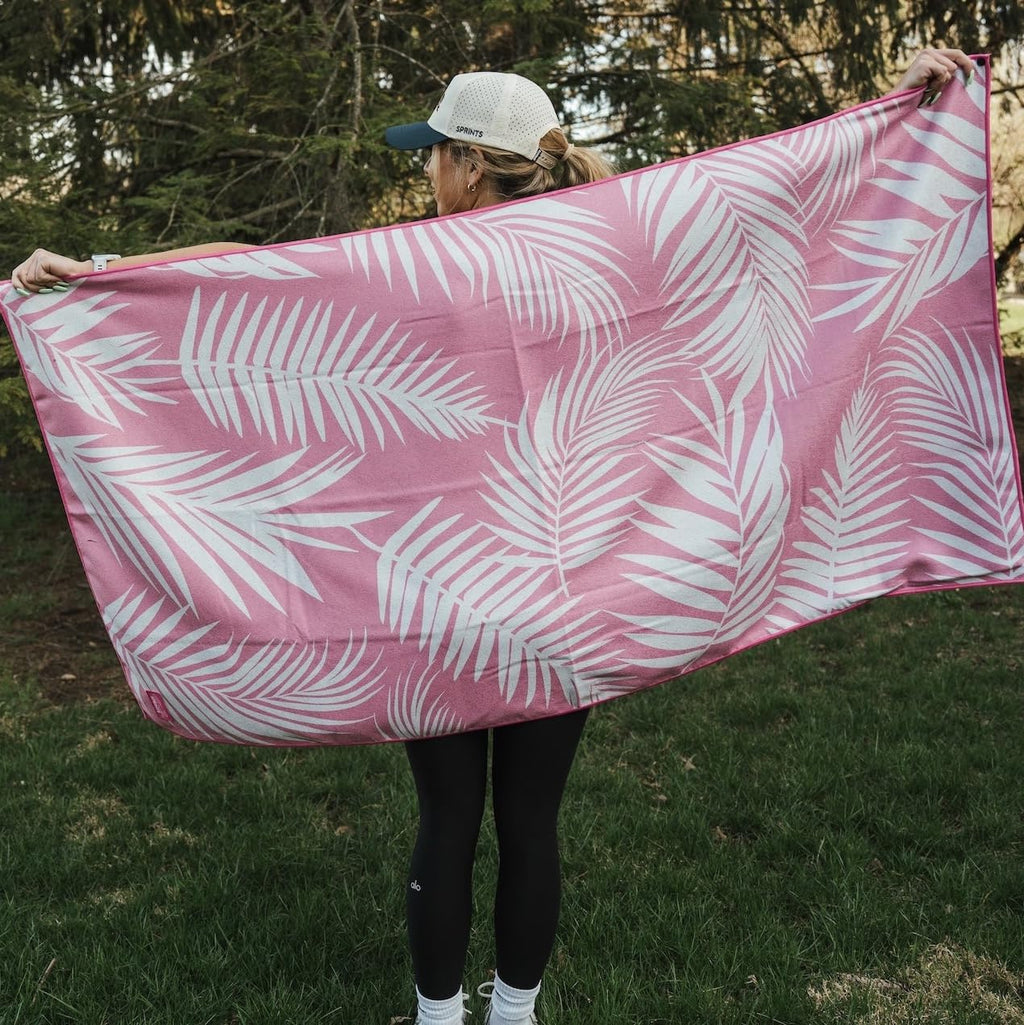 Sprints Prints Athletic Running Towel, Full-Sized, Car Seat Cover - Moisture Wicking (Midnight Mile)