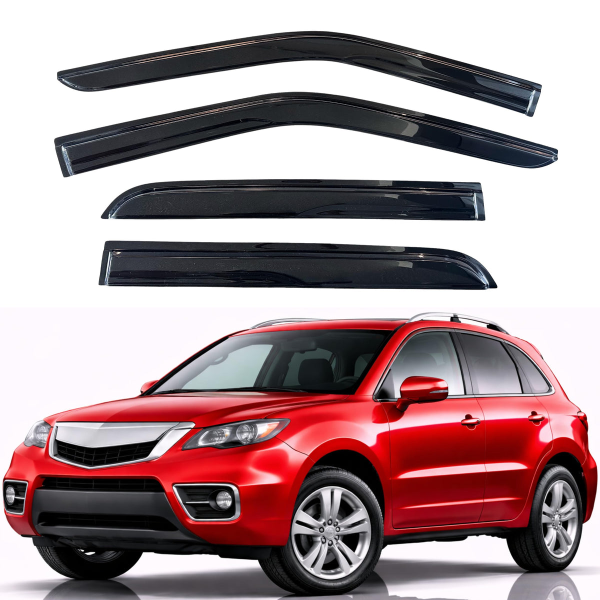 KPY Rain Guards Window Visors for 2015-2026 Ford F150 Crew/SuperCrew Cab