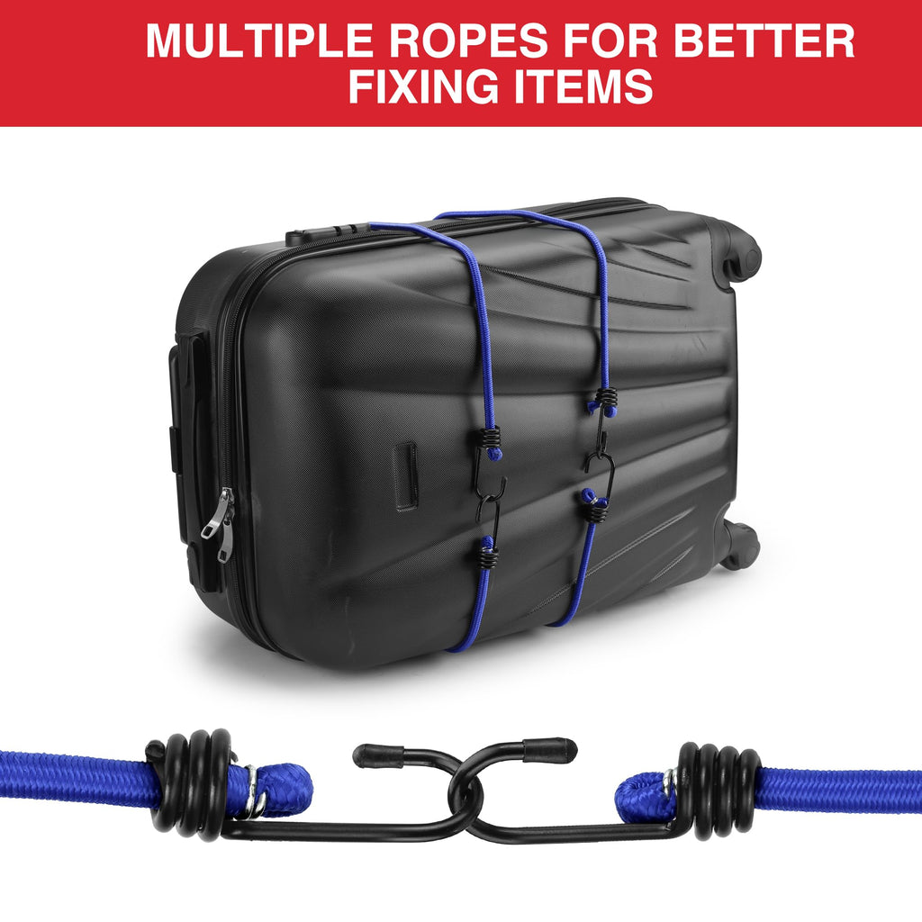 WORKPRO Bungee Cords with Hooks, Heavy Duty Outdoor Bungee Strap, 22-Piece
