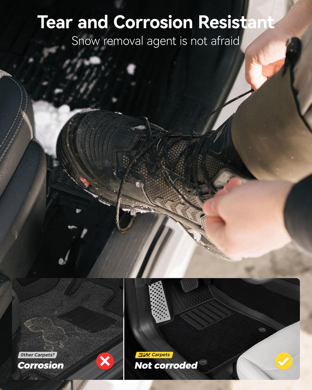 3W Tesla New Model Y Juniper 2025 2026 2027 Floor Mats, Not for Standard