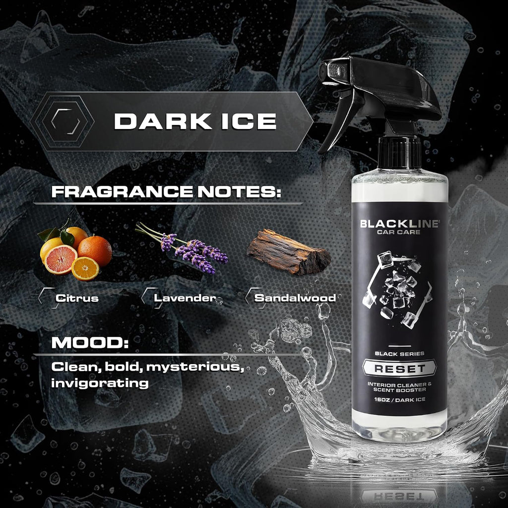Blackline Reset Interior Car Cleaner & Deodorizer Spray - Dark Ice