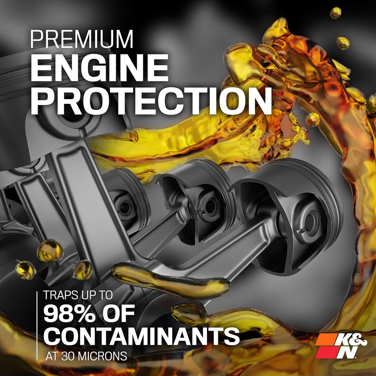 K&N Oil Filter: 20,000 Mile Engine Protection with Wrench Off Nut, HP-2010