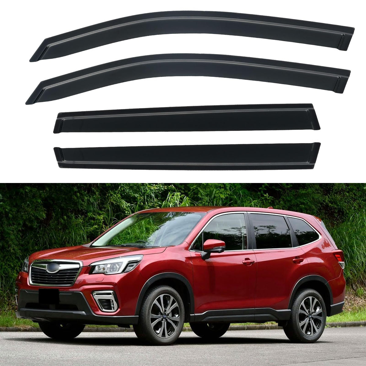 Window Visors Rain Guards for 2015-2026 Ford F150 Crew/SuperCrew Cab