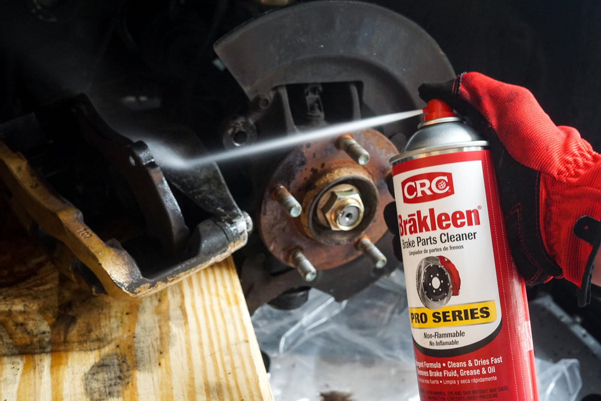 CRC Brakleen Brake Parts Cleaner Spray - Non-Flammable - 19 oz (12-Pack)