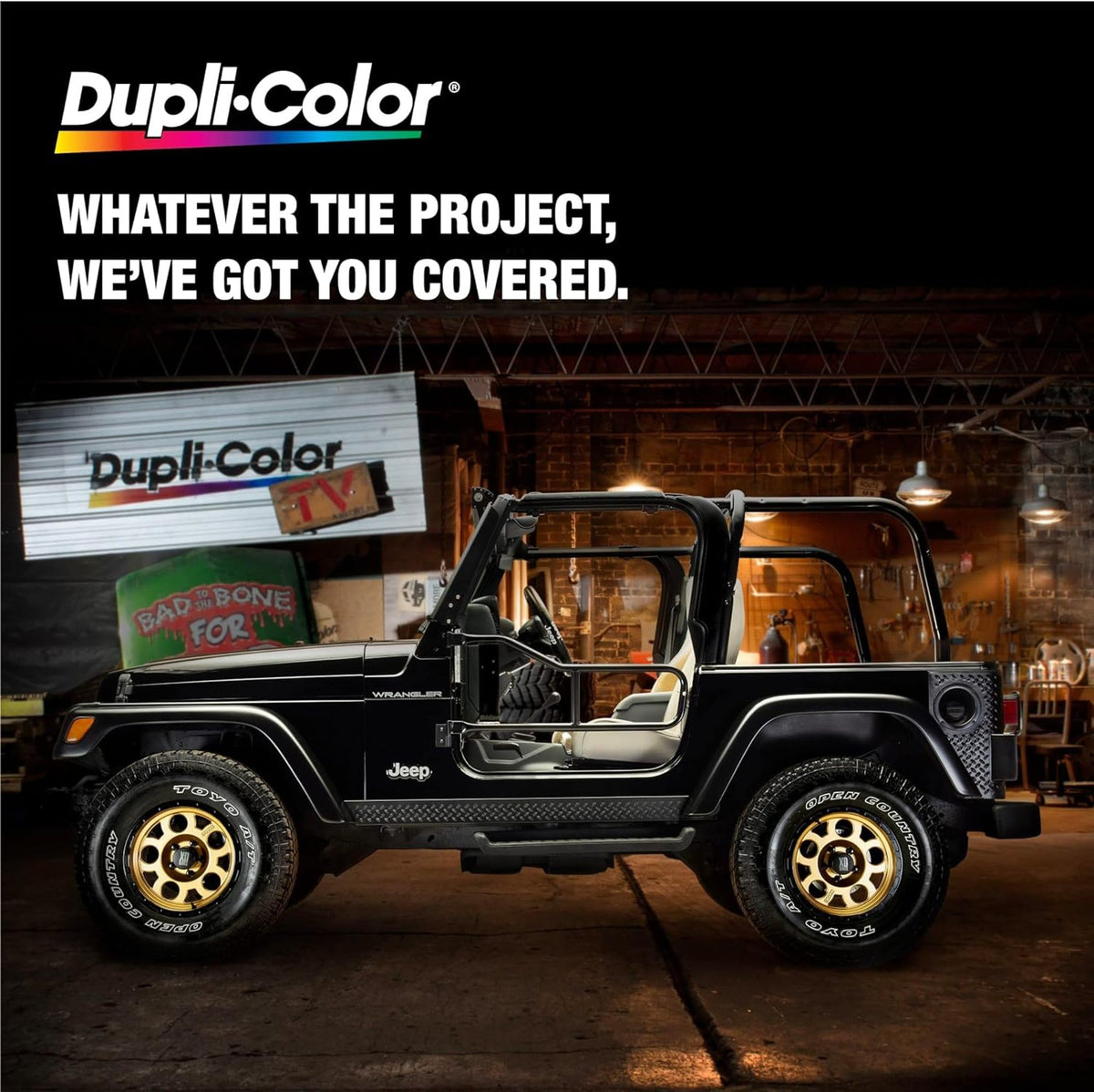 Dupli-Color Wheel Paint, Gloss, Black, 12 oz