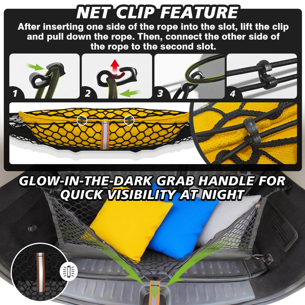 Muslogy Cargo Net for 2013-2026 Chevy Silverado GMC Sierra 1500/2500/3500HD