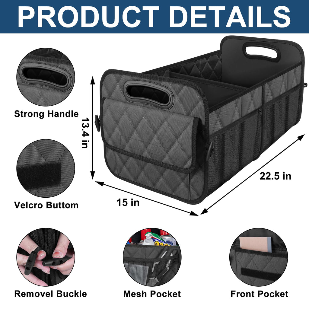 Deosk Car Trunk Organizer for SUV, Foldable Car Organizers and Storage