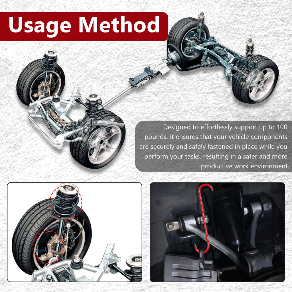 BFXM 2PCS Brake Caliper Hanger Compression Mechanic Tool with Rubber Tips
