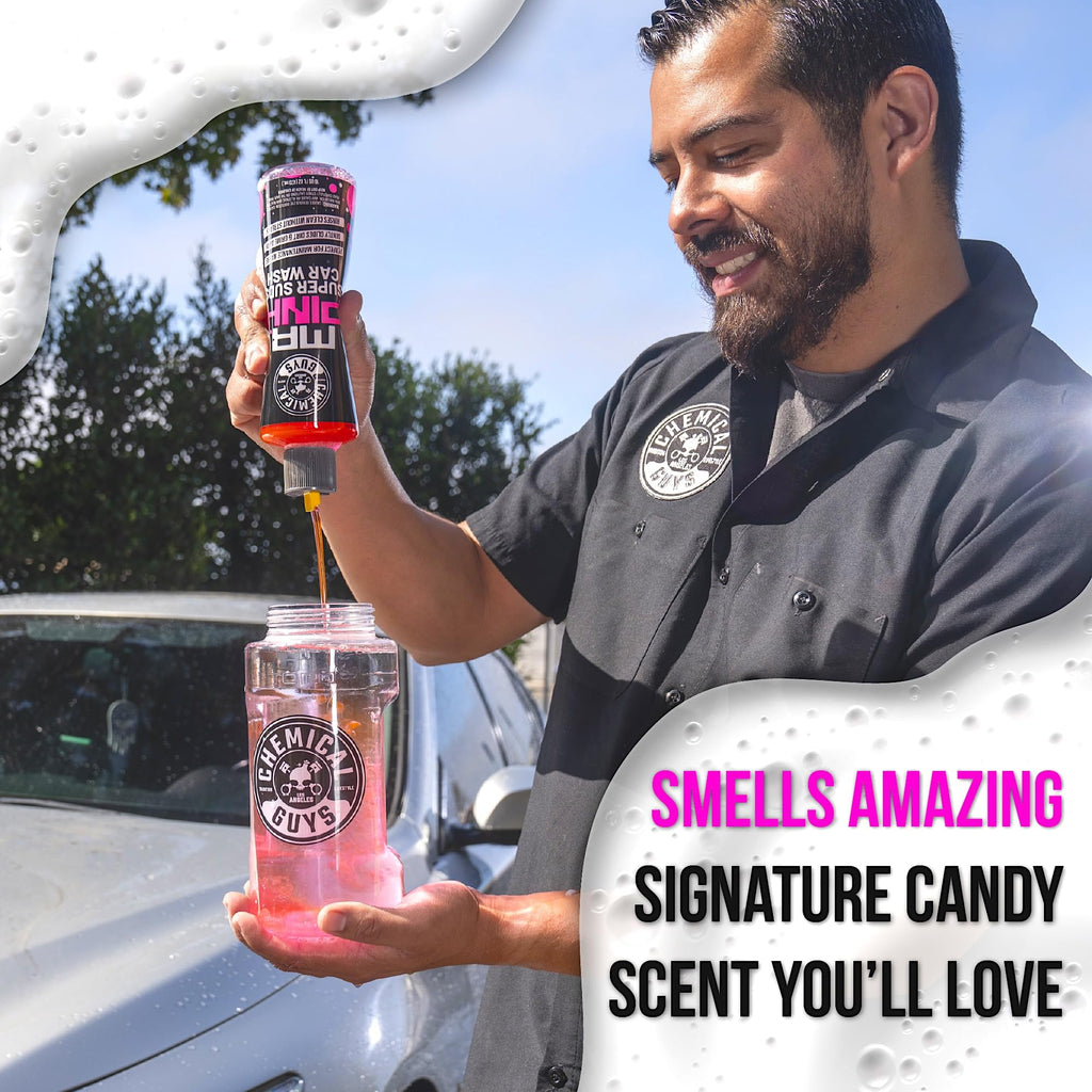 Chemical Guys, Mr. Pink Car Wash Soap, Foam Cannon & Bucket Wash, 64 oz