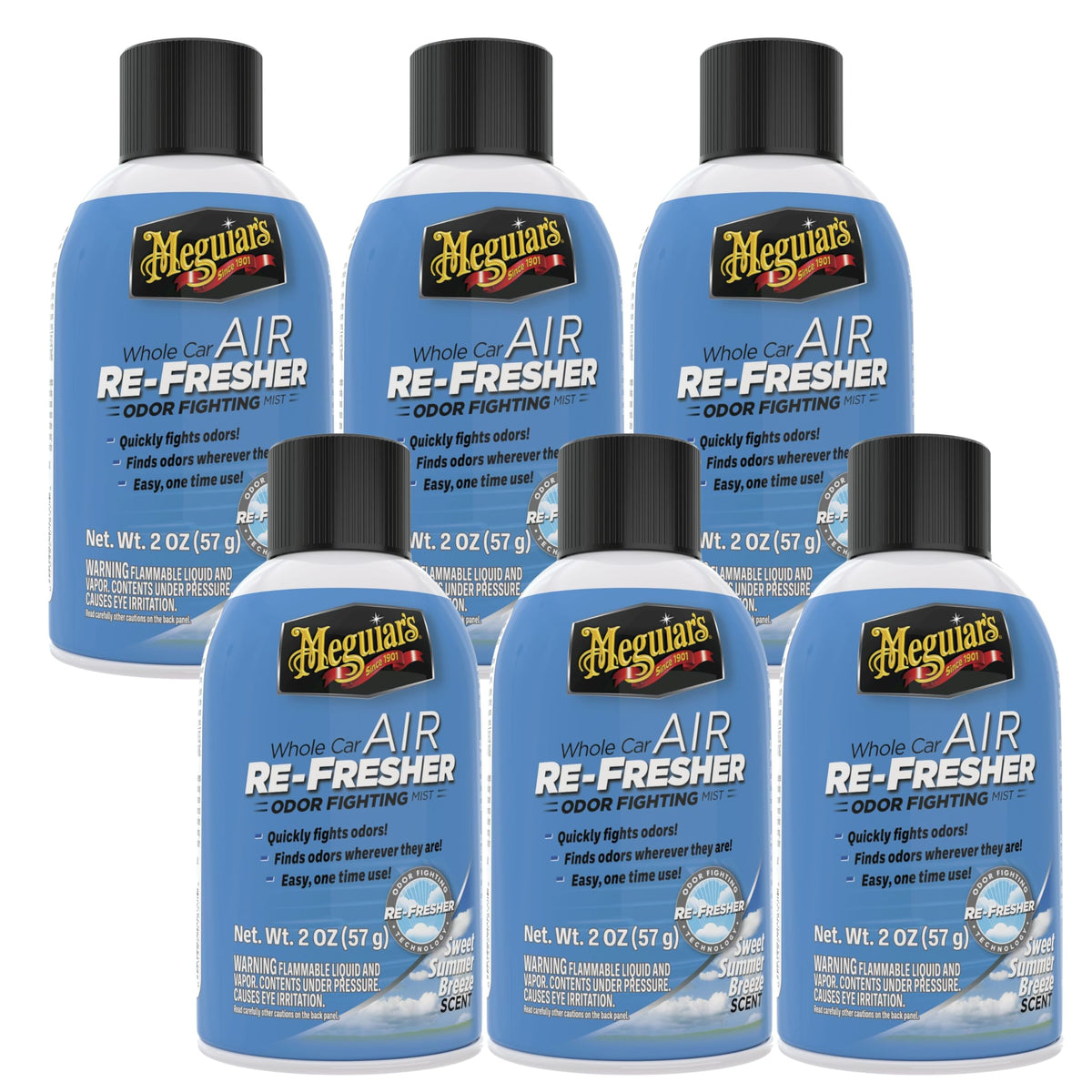 Meguiar's Car Air Refresher Odor Fighting Mist, Tropical Rainforest, 2 Oz
