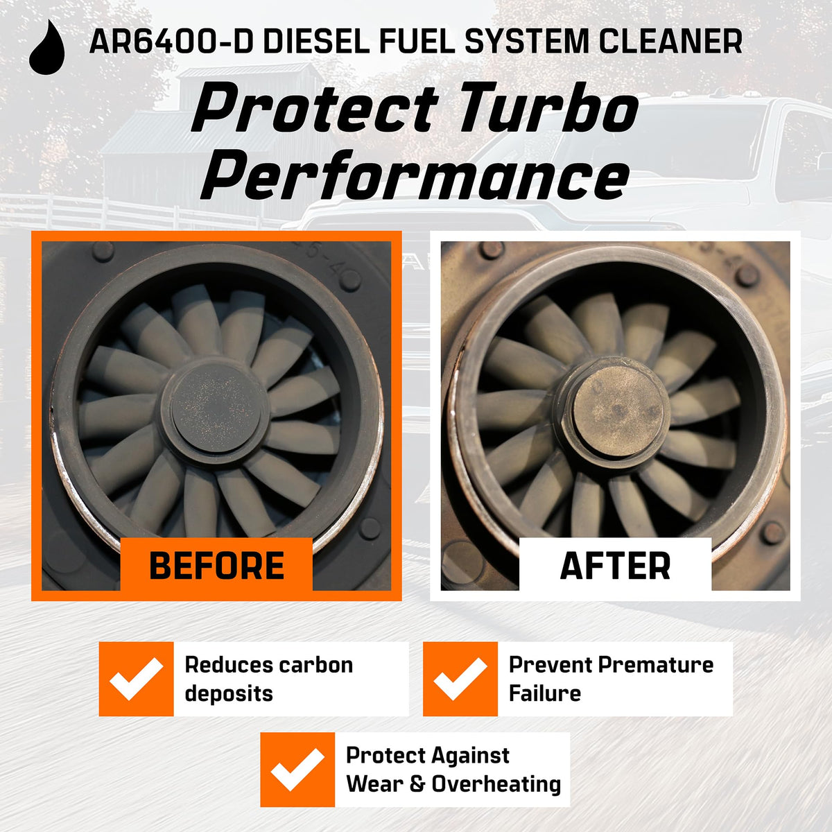 Archoil AR6400-D Diesel Fuel System Cleaner (12 oz) Deep Clean - Injector Cleaner, Turbo & DPF Deposit Control