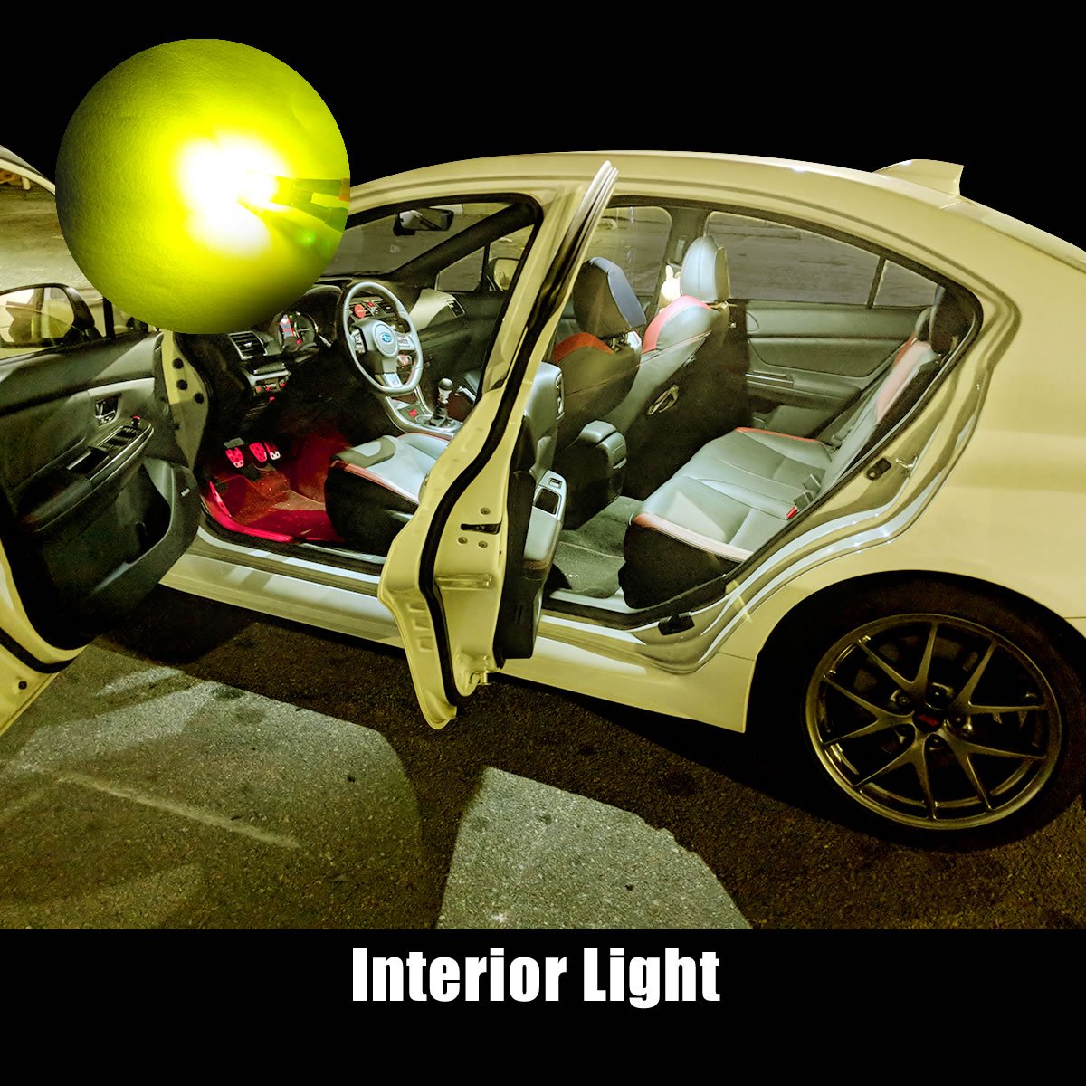 LASFIT 194 LED Bulb T10 168 192 White Bright for License Plate Bulb 2 PCS