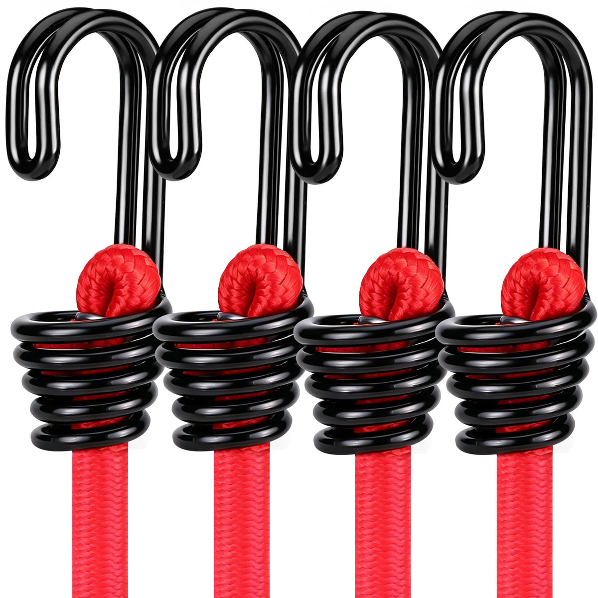 WORKPRO Bungee Cords with Hooks, Heavy Duty Outdoor Bungee Strap, 22-Piece