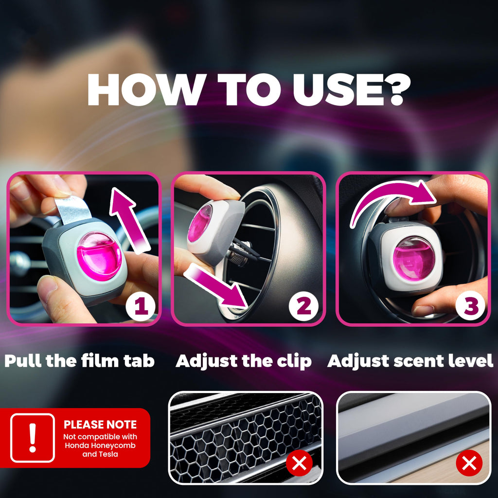 Air Jungles New Car Scent Car Air Freshener Vent Clip 6 Ct, Long Lasting