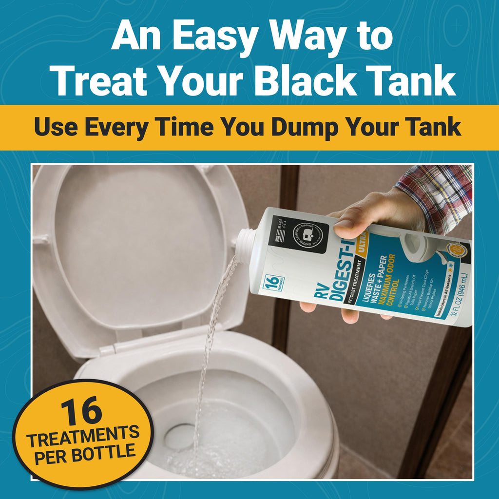 Unique RV Toilet Treatment, RV Digest-It Ultra Liquid, 32 Uses