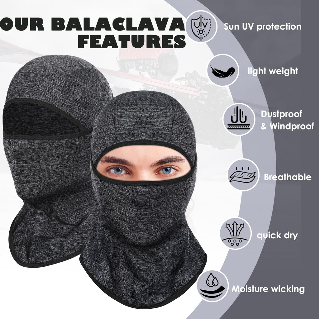 Achiou Ski Mask Balaclava Shiesty, Cooling Ice Silk Motorcycle Face Cover