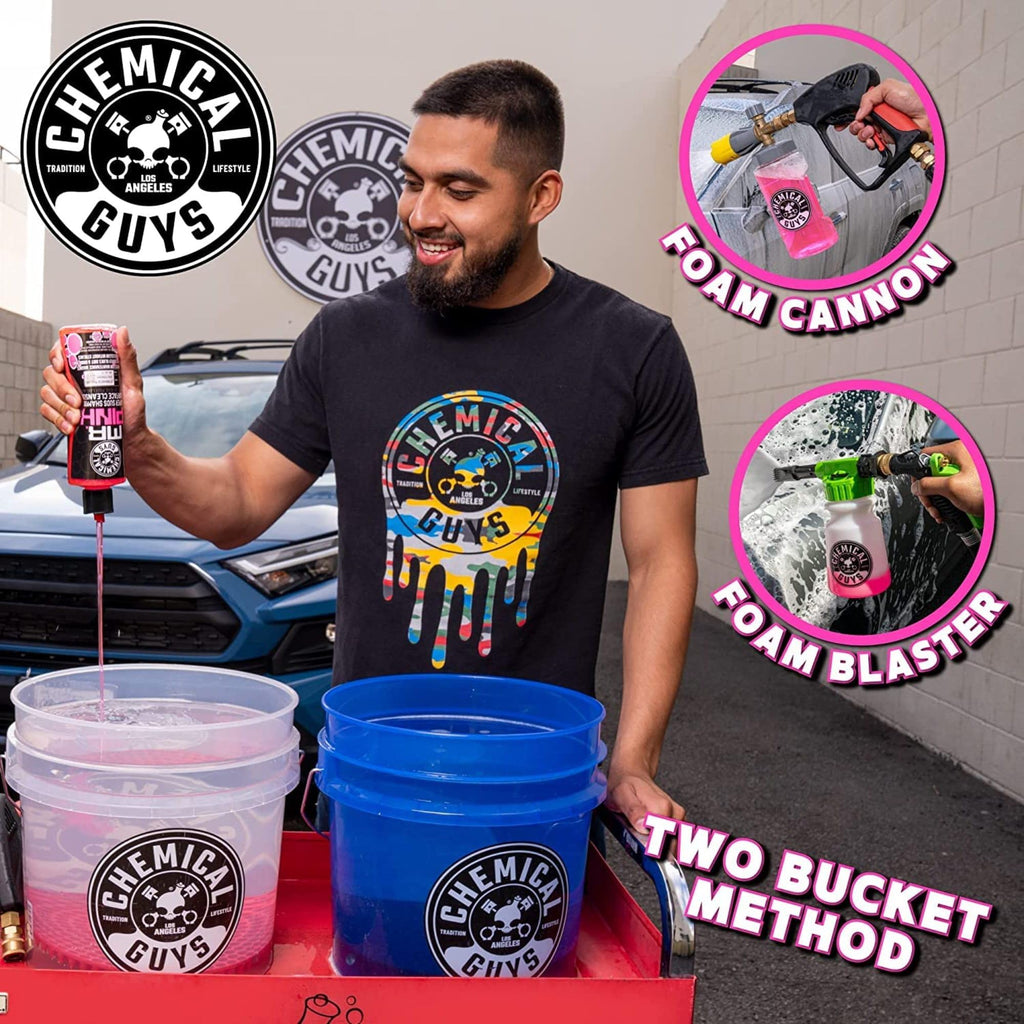 Chemical Guys, Mr. Pink Car Wash Soap, Foam Cannon & Bucket Wash, 64 oz