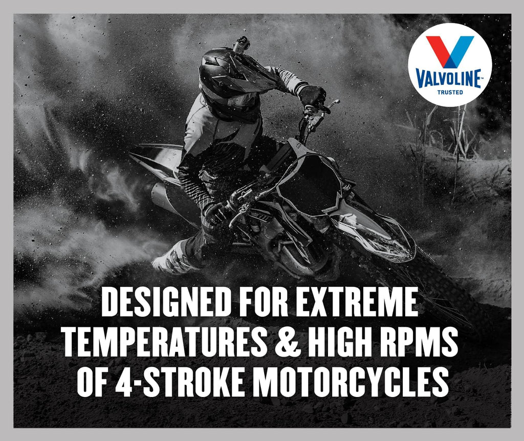 Valvoline 4-Stroke Motorcycle Full Synthetic 10W-40 Motor Oil 1 Quart