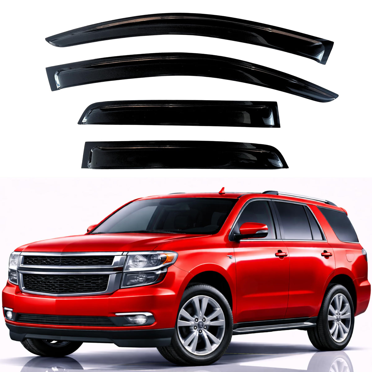 KPY Rain Guards Window Visors for 2015-2026 Ford F150 Crew/SuperCrew Cab