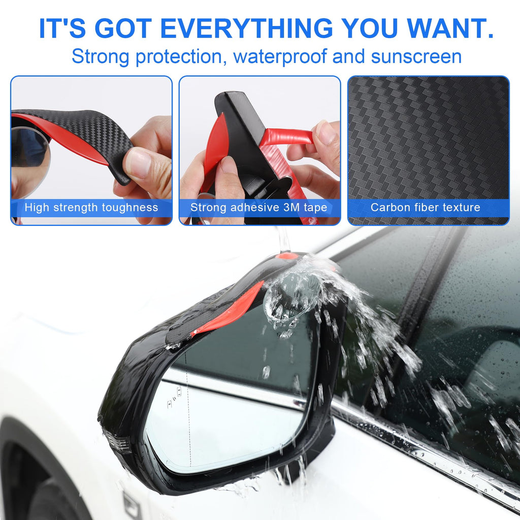 LivTee Blind Spot Car Mirror, HD Glass Frameless Convex Side Mirror Blindspot, Wide Angle Rear View Mirrors for SUVs, Trucks and RVs - Car Accessories