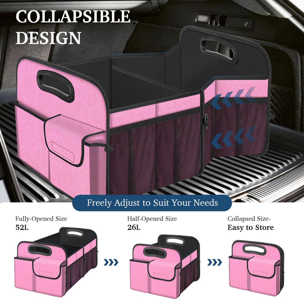 Femuar Car Trunk Organizer-Collapsible Car Storage for Suv/Jeep/Sedan