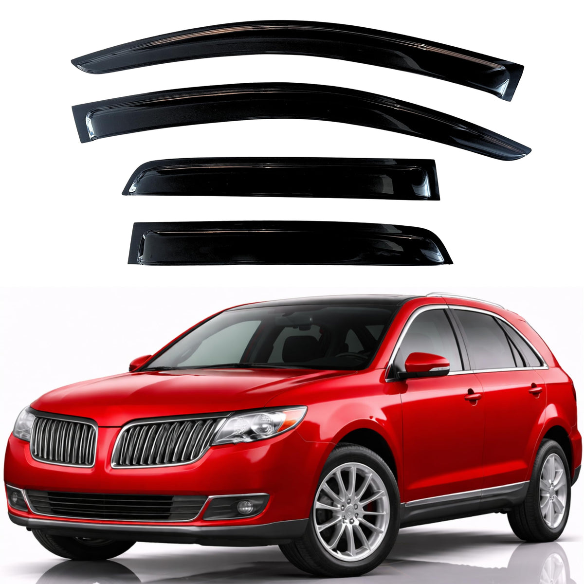 KPY Rain Guards Window Visors for 2015-2026 Ford F150 Crew/SuperCrew Cab